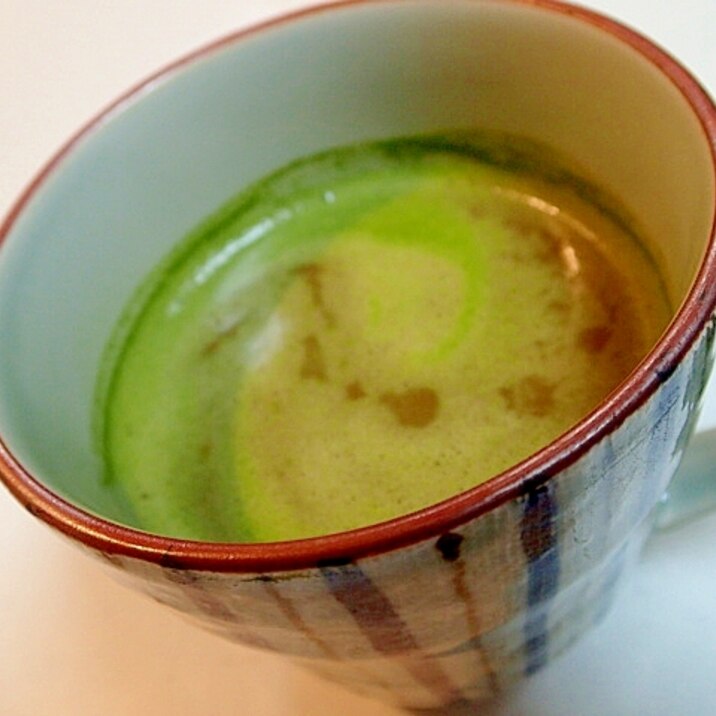 ブルックスで　蒸し小豆入り和風カプチーノ♬